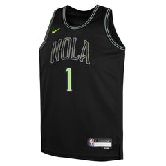Nike Zion Williamson New Orleans Pelicans Youth 2025/26 City Edition Swingman Jersey Black