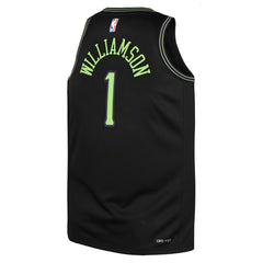 Nike Zion Williamson New Orleans Pelicans Youth 2025/26 City Edition Swingman Jersey Black