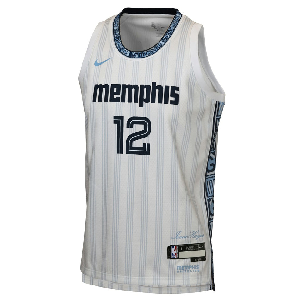 Nike Ja Morant Memphis Grizzlies Youth 2025/26 City Edition Swingman Jersey White