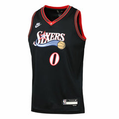 Nike Tyrese Maxey Philadelphia 76ers Youth Swingman Jersey Classic Edition Black