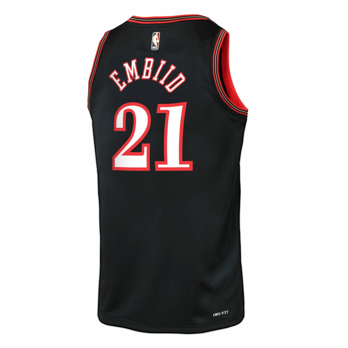 Nike Joel Embiid Philadelphia 76ers Youth Swingman Jersey Classic Edition Black