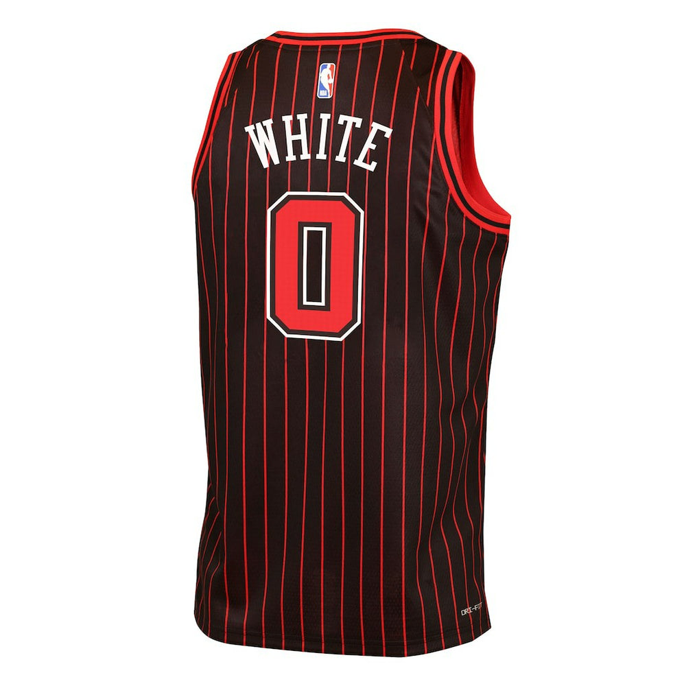 Coby White Chicago Bulls Jordan Brand Youth Swingman Jersey Statement Editi- Black