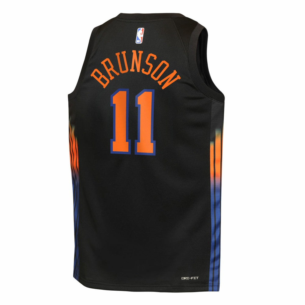 Jalen Brunson New York Knicks Jordan Brand Youth Swingman Jersey Statement Edition Black