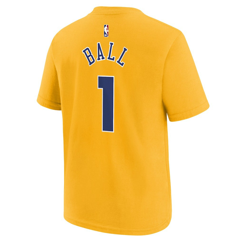 Nike LaMelo Ball Charlotte Hornets Youth 2025/26 City Edition Name & Number T-Shirt Yellow