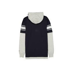 Dallas Cowboys New Era Twofer Layered Long Sleeve Hoodie T-Shirt - Navy - NFL