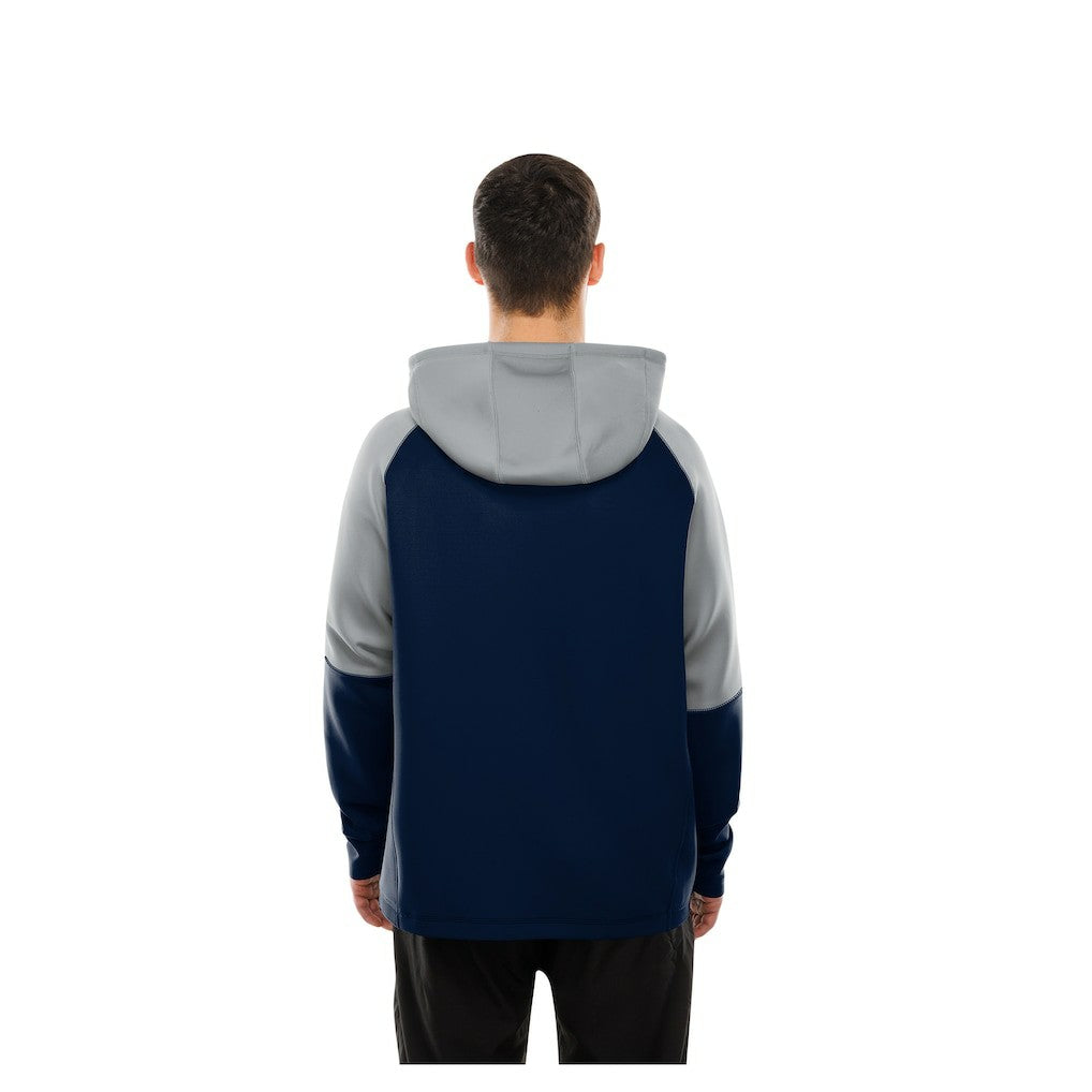 Dallas Cowboys New Era Combine Authentic Color Block Raglan Pullover Hoodie - Navy - NFL