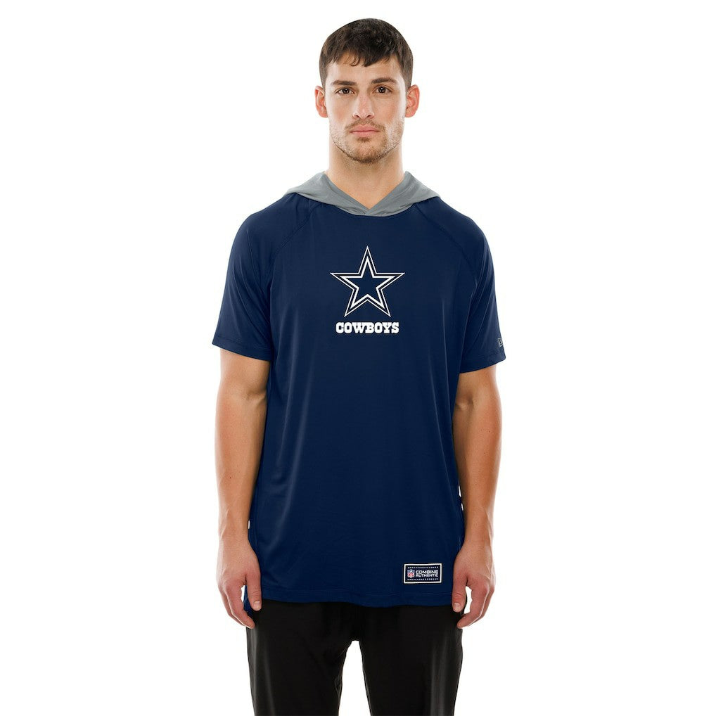 Dallas Cowboys New Era Combine Authentic Helmet T-Shirt - Navy - NFL