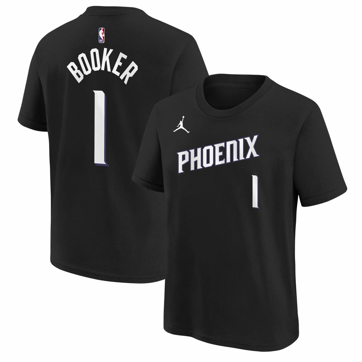 Devin Booker Phoenix Suns Jordan Brand Youth Statement Edition Name & Number T-Shirt Black