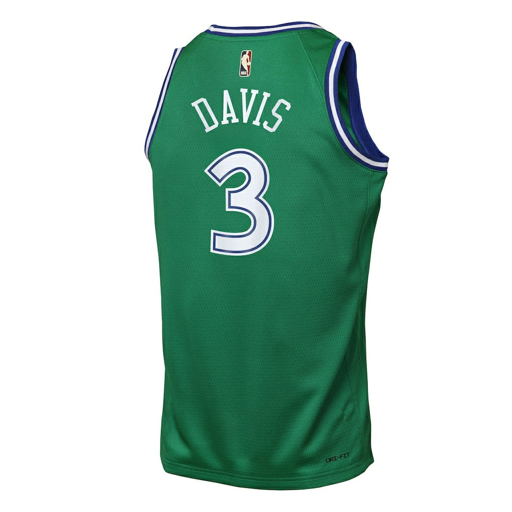 Nike Anthony Davis Dallas Mavericks Youth Swingman Jersey Classic Editi- Green
