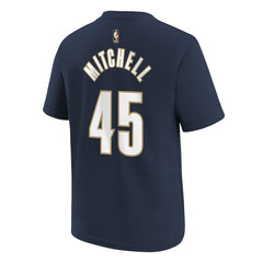 Nike Donovan Mitchell Cleveland Cavaliers Youth Name & Number T-Shirt Classic Editi- Navy