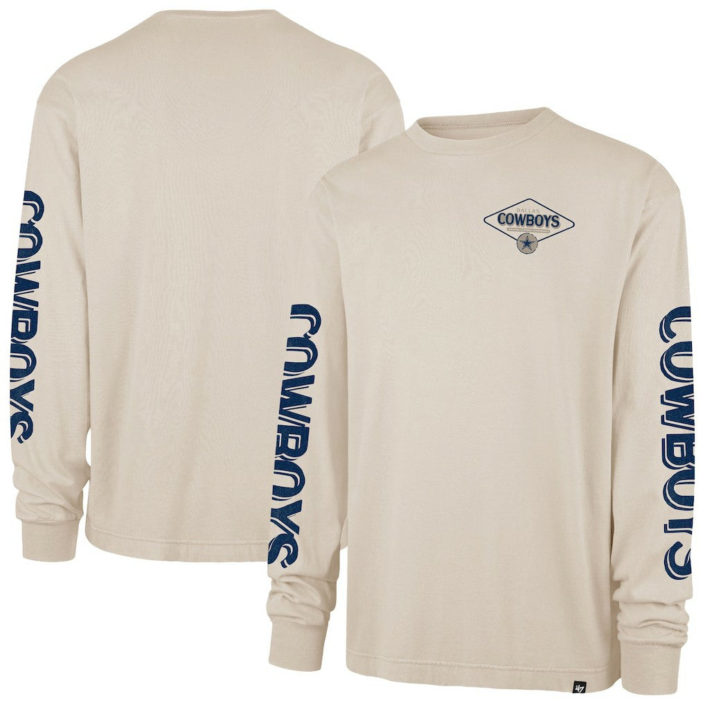 Dallas Cowboys '47 Cairn Ravine Foundation Long Sleeve T-Shirt - Tan - 47 brand