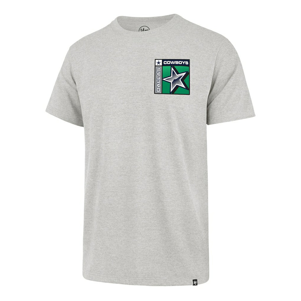 Dallas Cowboys '47 Chrome Plate Franklin T-Shirt - Heather Gray - 47 brand