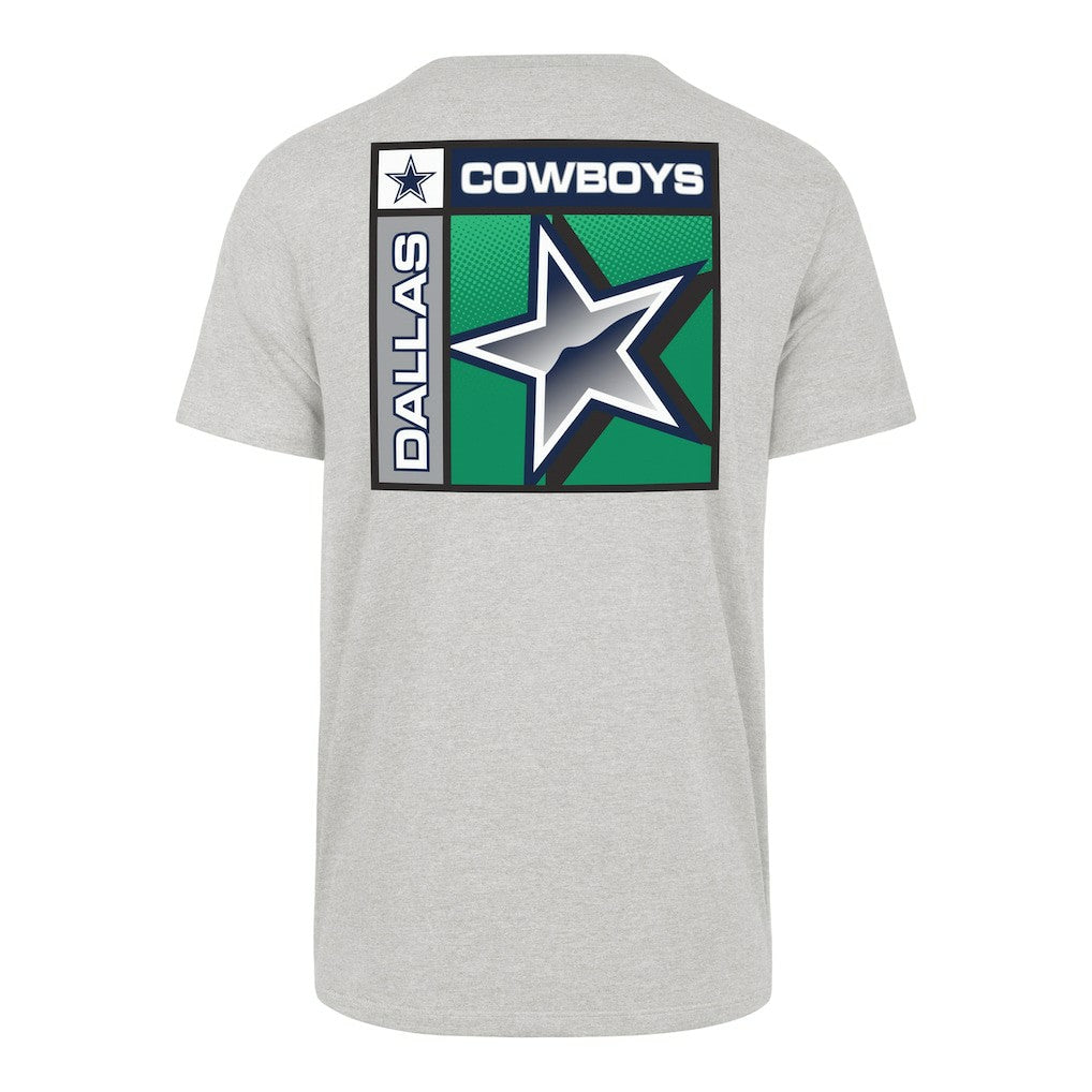 Dallas Cowboys '47 Chrome Plate Franklin T-Shirt - Heather Gray - 47 brand