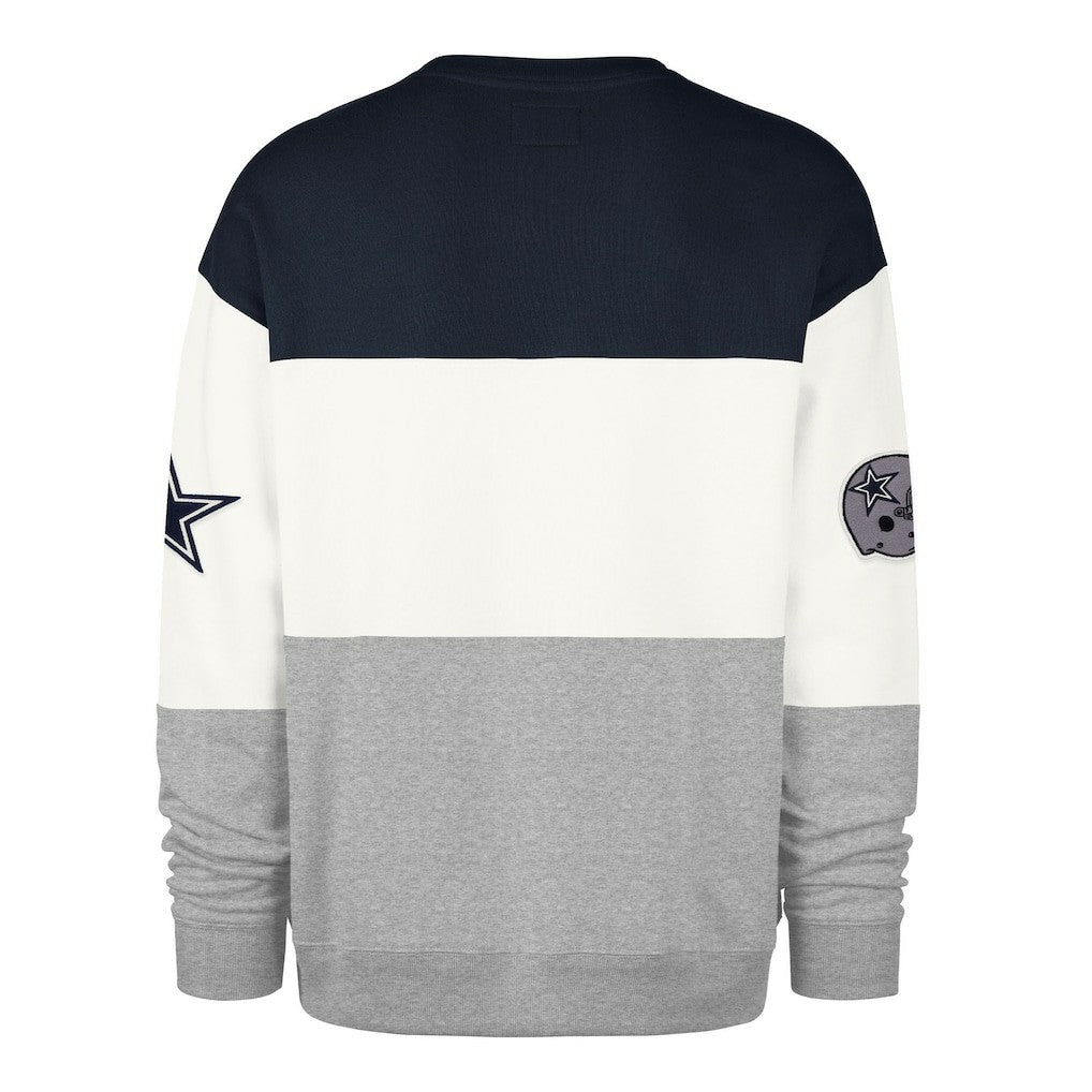 Dallas Cowboys '47 Breeze Maximalist Sweatshirt - Navy/Gray - 47 brand