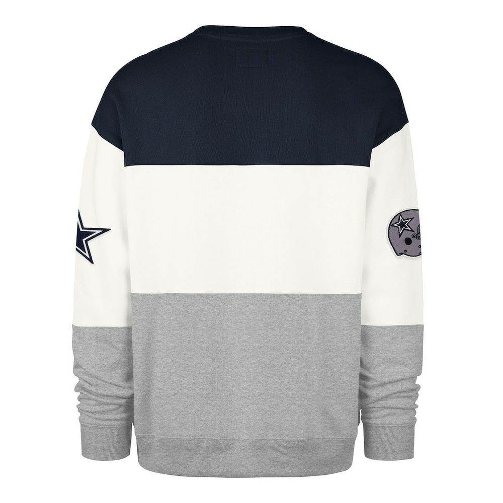 Dallas Cowboys '47 Breeze Maximalist Sweatshirt - Navy/Gray - 47 brand