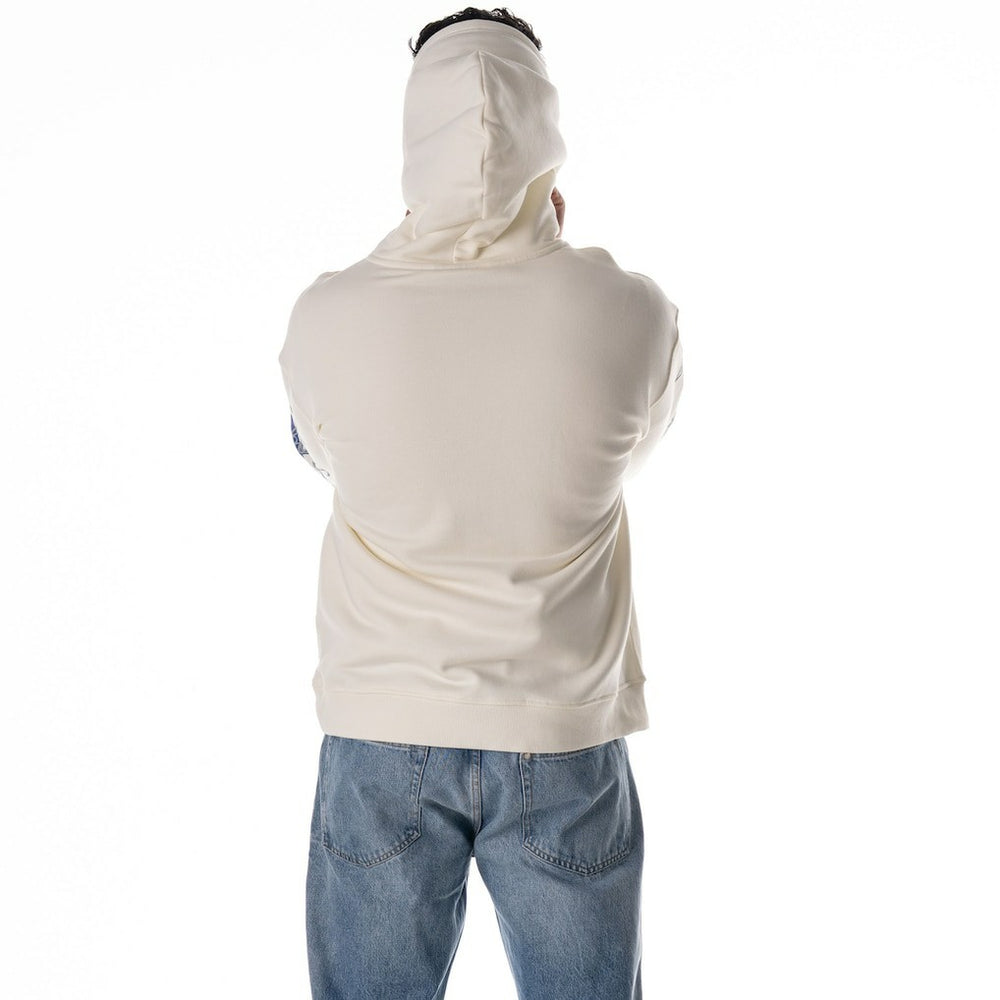 Dallas Cowboys The Wild Collective Unisex Stacked Graphic Sleeve Fleece Hoodie - White - NFL