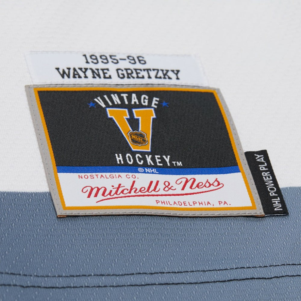 Wayne Gretzky Los Angeles Kings Mitchell & Ness Big & Tall 1995-96 Blue Line 2.0 Jersey - White | NHL Clearance