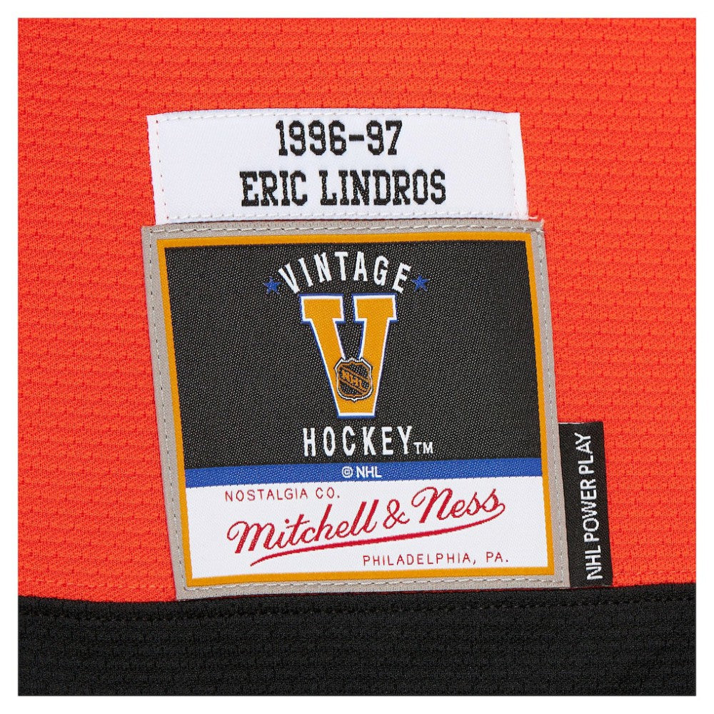 Eric Lindros Philadelphia Flyers Mitchell & Ness Big & Tall 1996-97 Blue Line 2.0 Jersey - Orange | NHL Clearance