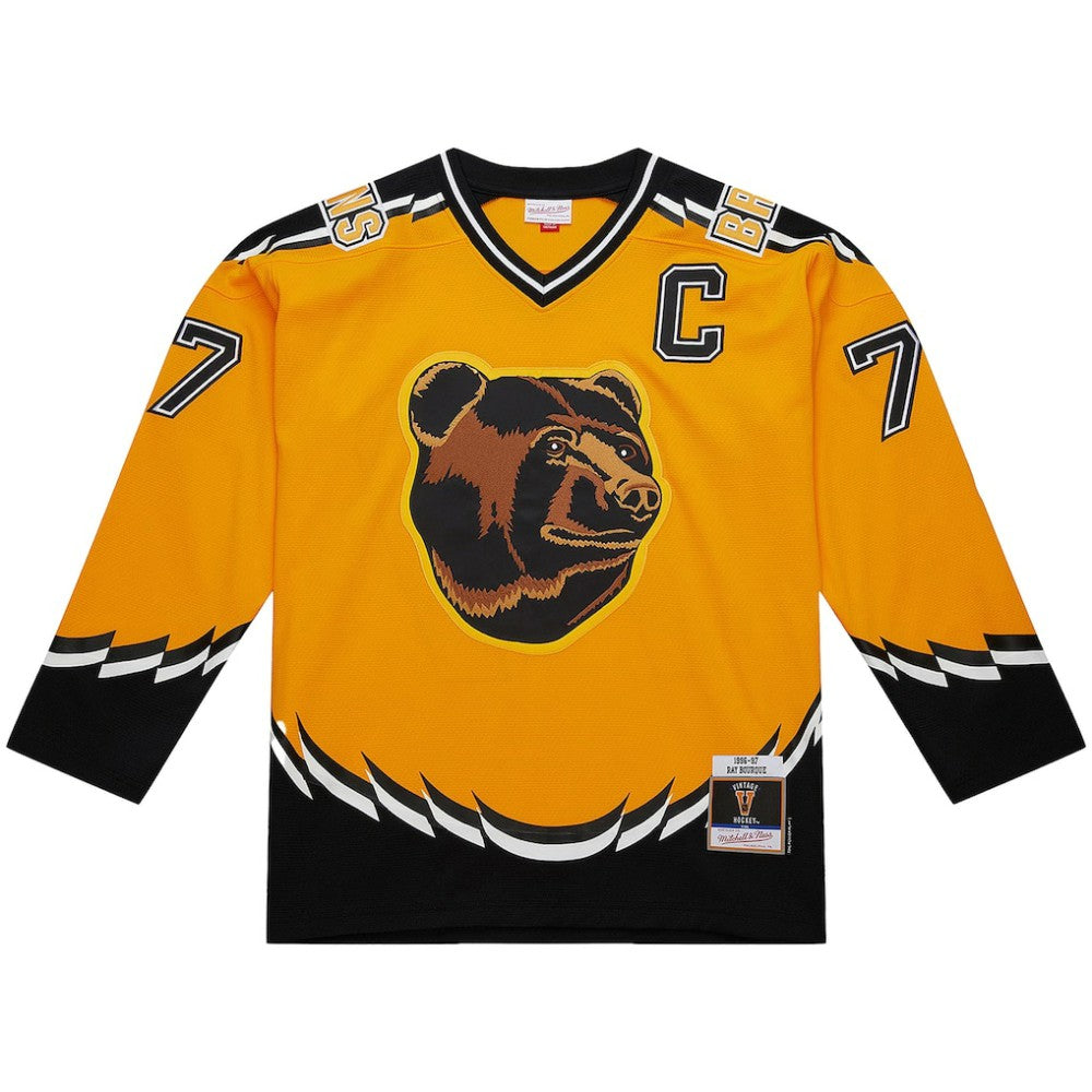 Ray Bourque Boston Bruins Mitchell & Ness Big & Tall 1996-97 Blue Line 2.0 Jersey - Gold | NHL on sale