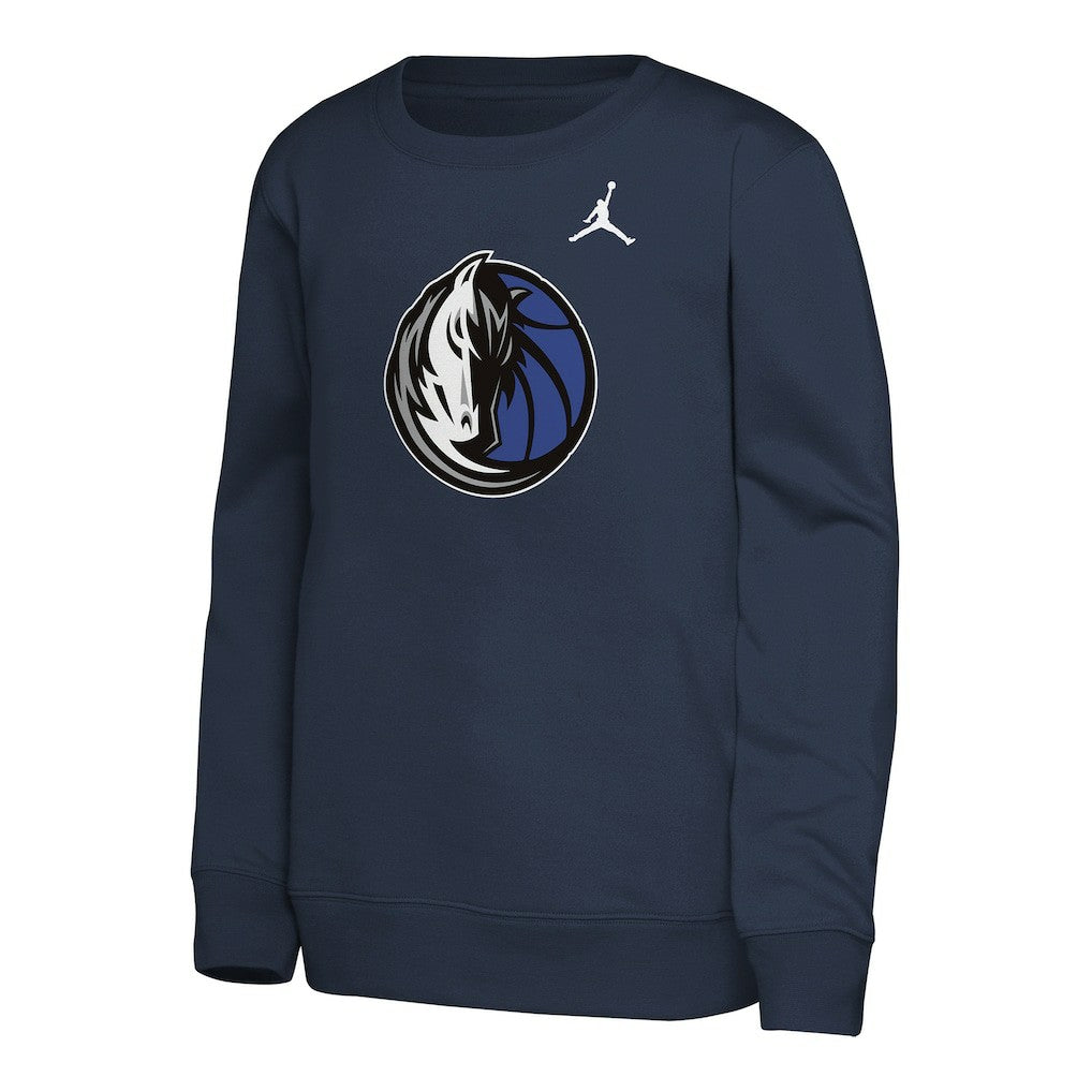 Dallas Mavericks Jordan Brand Youth Courtside Statement Edition Sweatshirt Navy