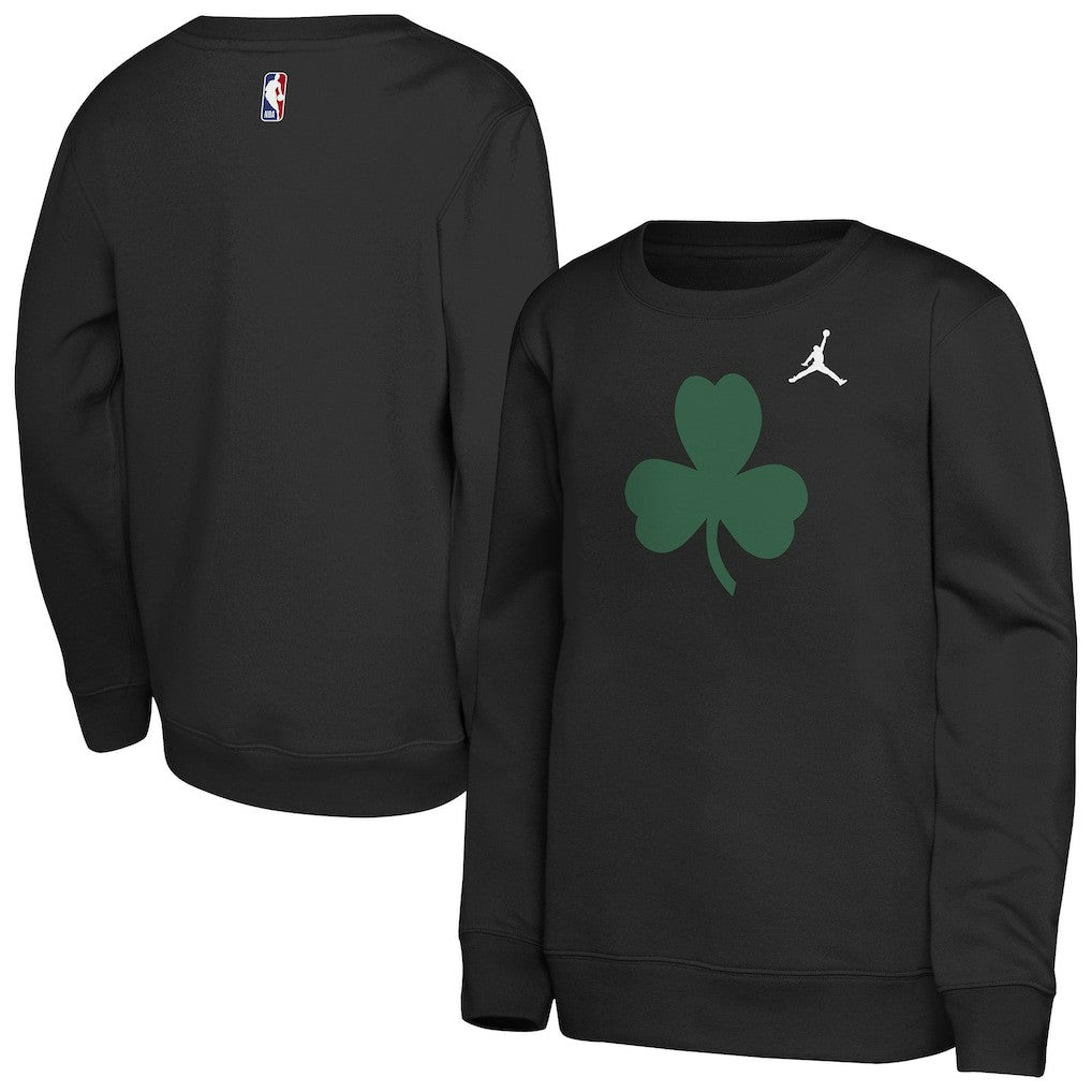 Boston Celtics Jordan Brand Youth Courtside Statement Edition Sweatshirt Black