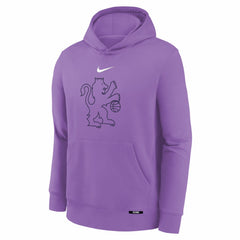 Nike Sacramento Kings Youth 2025/26 City Edition Club Fleece Pullover Hoodie Purple