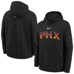 Nike Phoenix Suns Youth 2025/26 City Edition Club Fleece Pullover Hoodie Black