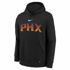 Nike Phoenix Suns Youth 2025/26 City Edition Club Fleece Pullover Hoodie Black