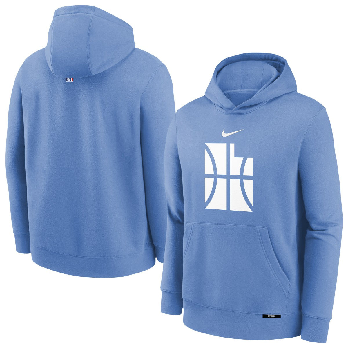 Nike Utah Jazz Youth 2025/26 City Edition Club Fleece Pullover Hoodie Blue