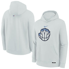 Nike Memphis Grizzlies Youth 2025/26 City Edition Club Fleece Pullover Hoodie Silver