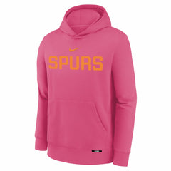 Nike San Antonio Spurs Youth 2025/26 City Edition Club Fleece Pullover Hoodie Pink