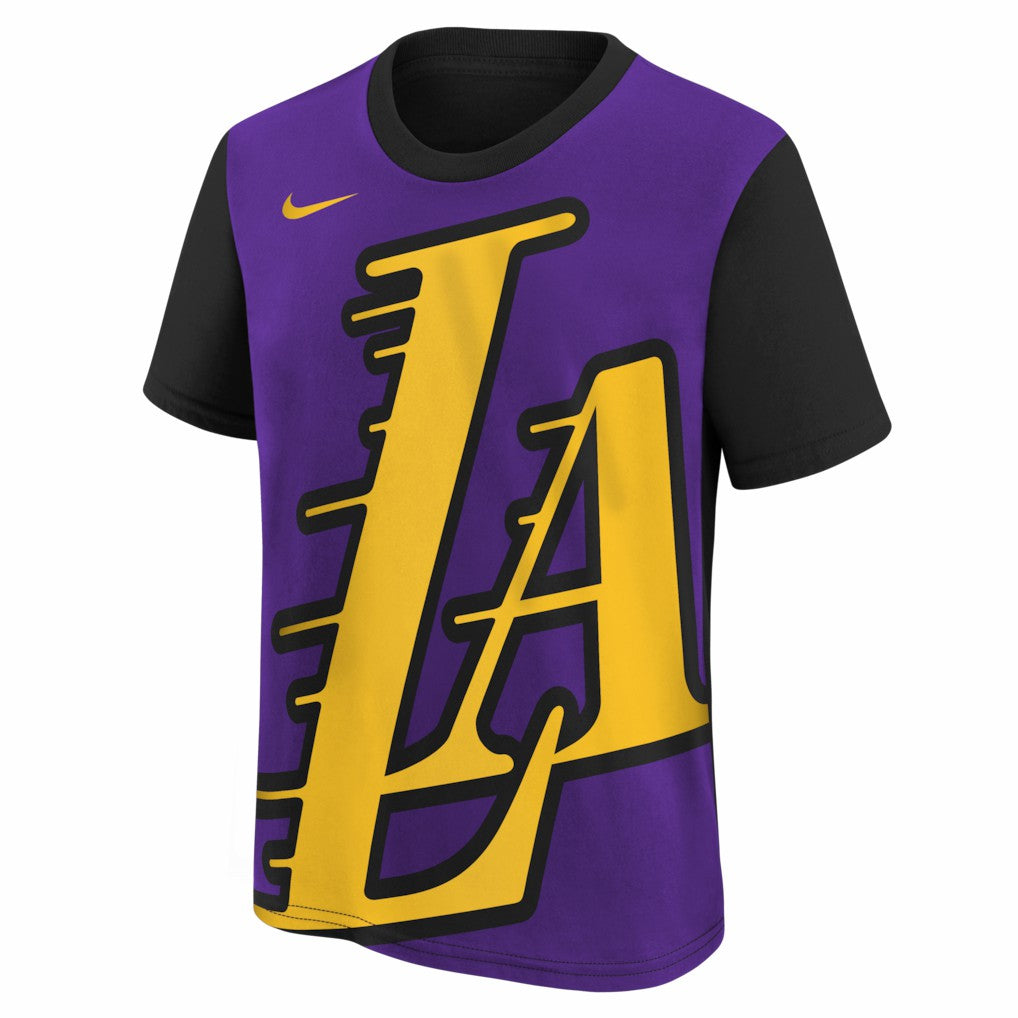 Nike Los Angeles Lakers Youth 2025/26 City Edition Max90 T-Shirt Purple/Black