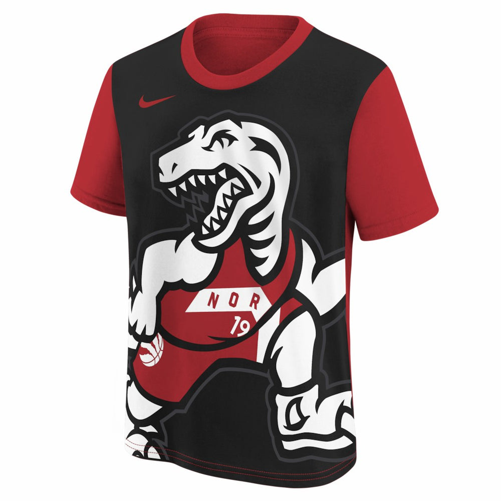 Nike Toronto Raptors Youth 2025/26 City Edition Max90 T-Shirt Red/Black