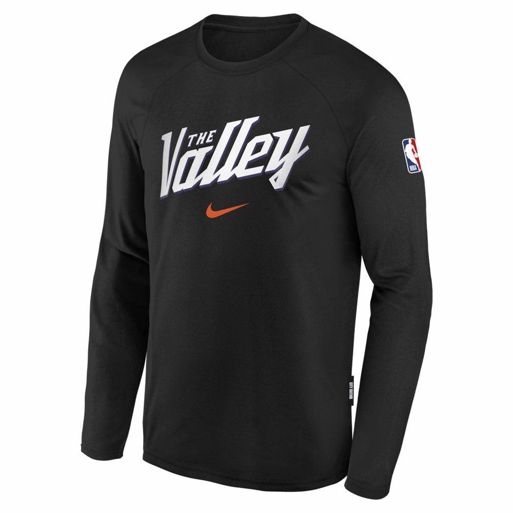 Nike Phoenix Suns Youth 2025/26 City Edition Dri-Fit Long Sleeve Game Top Black