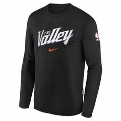 Nike Phoenix Suns Youth 2025/26 City Edition Dri-Fit Long Sleeve Game Top Black
