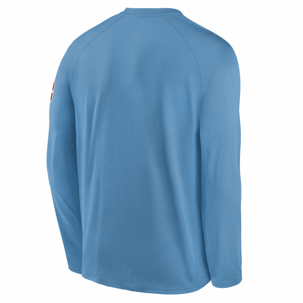 Nike Memphis Grizzlies Youth 2025/26 City Edition Dri-Fit Long Sleeve Game Top Light Blue