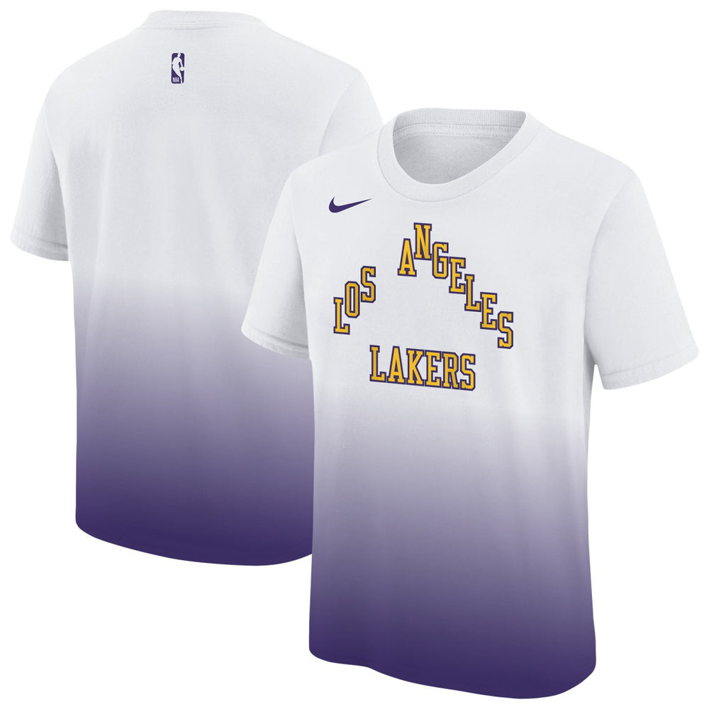 Nike Los Angeles Lakers Youth 2025/26 City Edition Max90 T-Shirt White/Purple