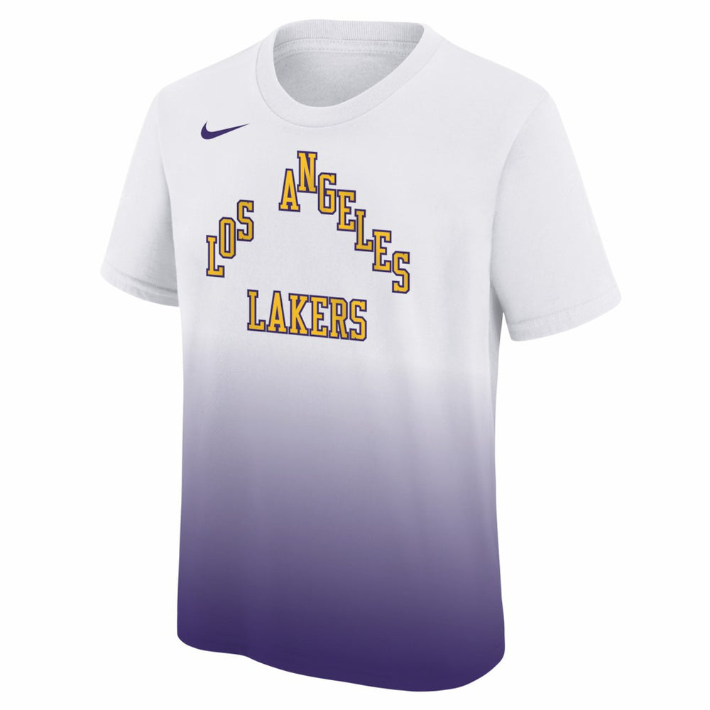 Nike Los Angeles Lakers Youth 2025/26 City Edition Max90 T-Shirt White/Purple