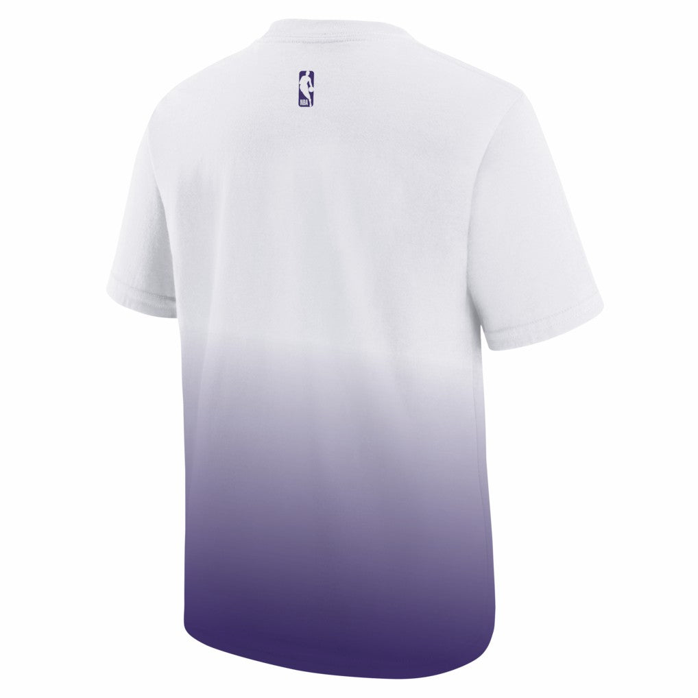 Nike Los Angeles Lakers Youth 2025/26 City Edition Max90 T-Shirt White/Purple