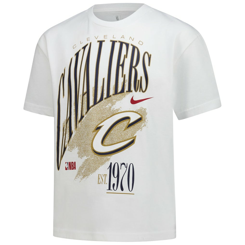Nike Cleveland Cavaliers Youth Hardwood Classics Champs Max90 T-Shirt White