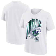 Nike Dallas Mavericks Youth Hardwood Classics Champs Max90 T-Shirt White