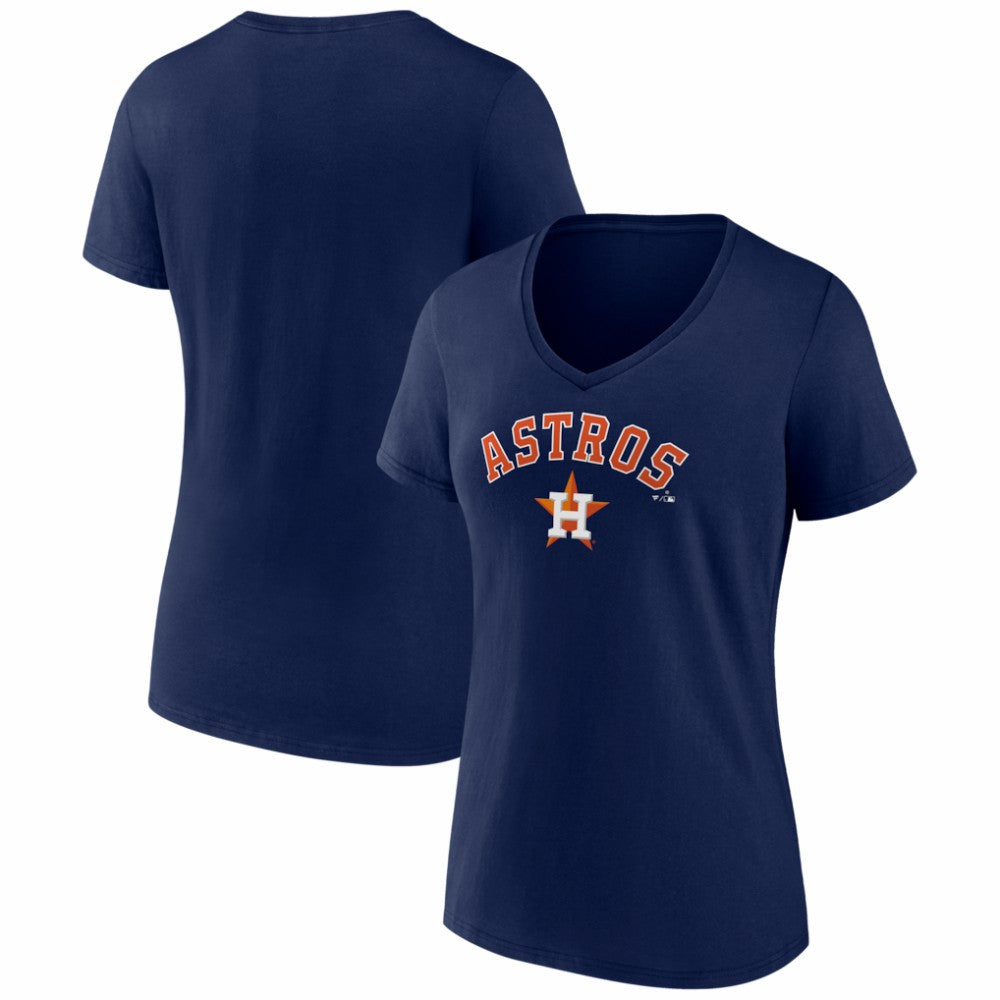 Houston Astros Women's Logo V-Neck T-Shirt Outlet