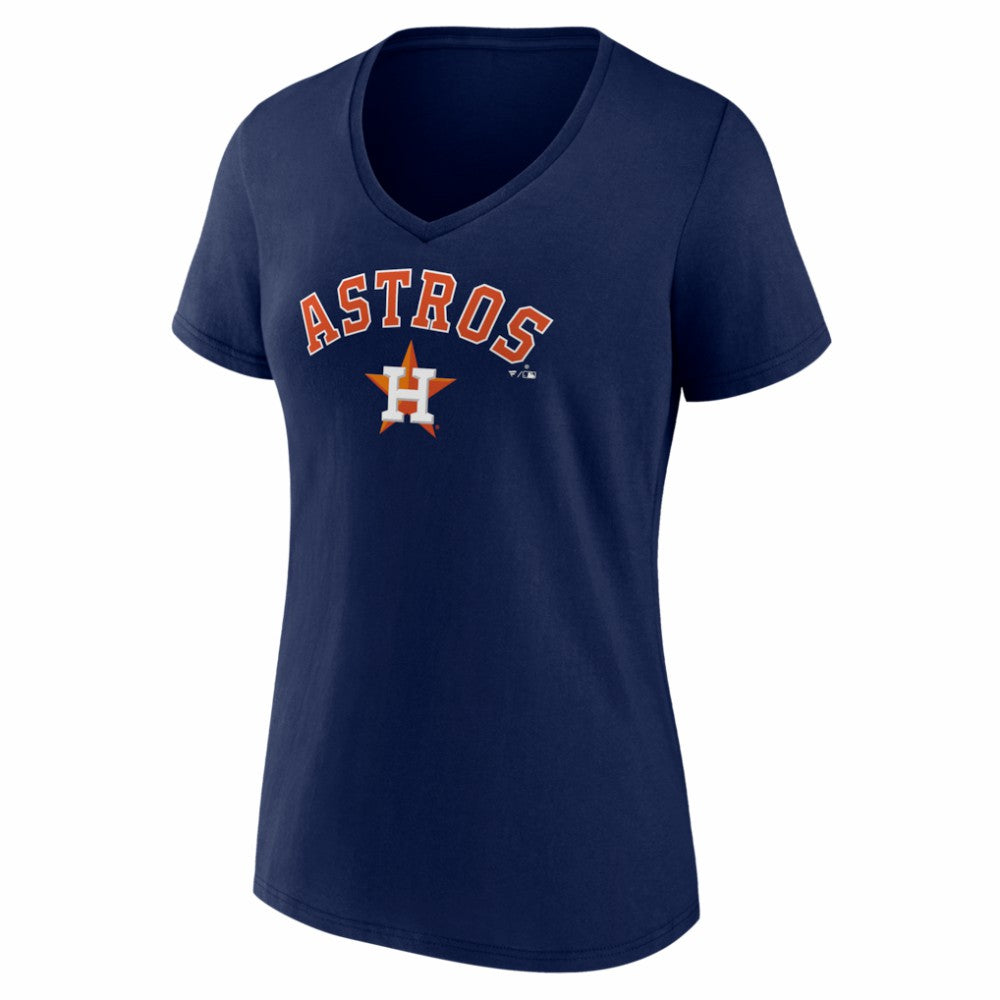 Houston Astros Women's Logo V-Neck T-Shirt Outlet