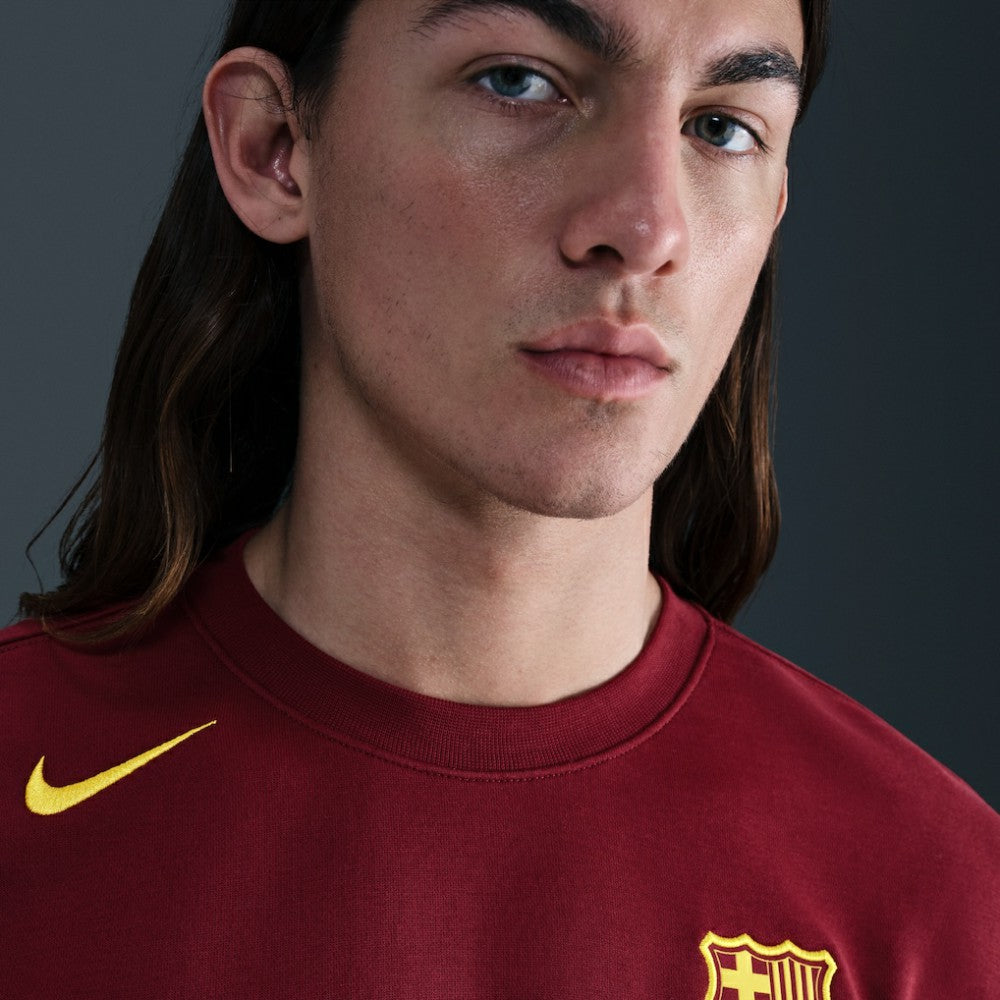 Nike - Barcelona Special Edition Club Fleece Sweatshirt - Red