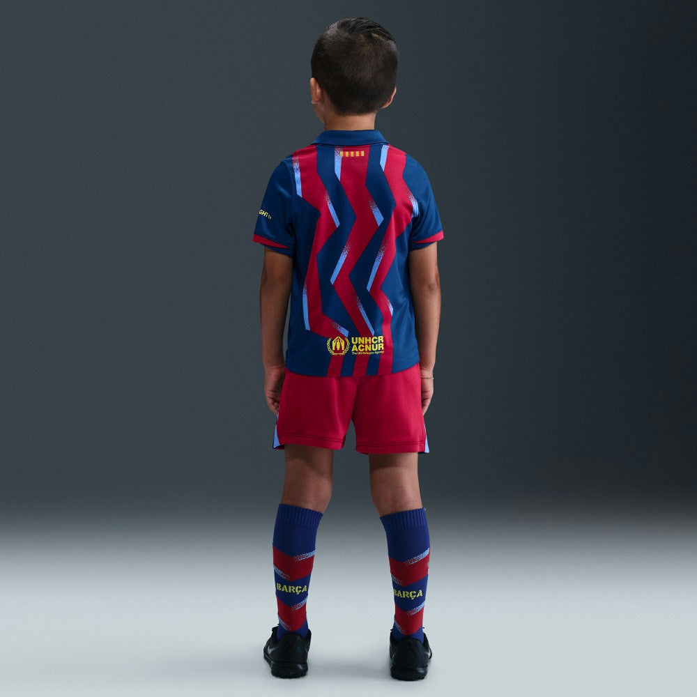 Nike - Barcelona Preschool 2025/26 Fourth Stadium Kit Set - Blue/Red