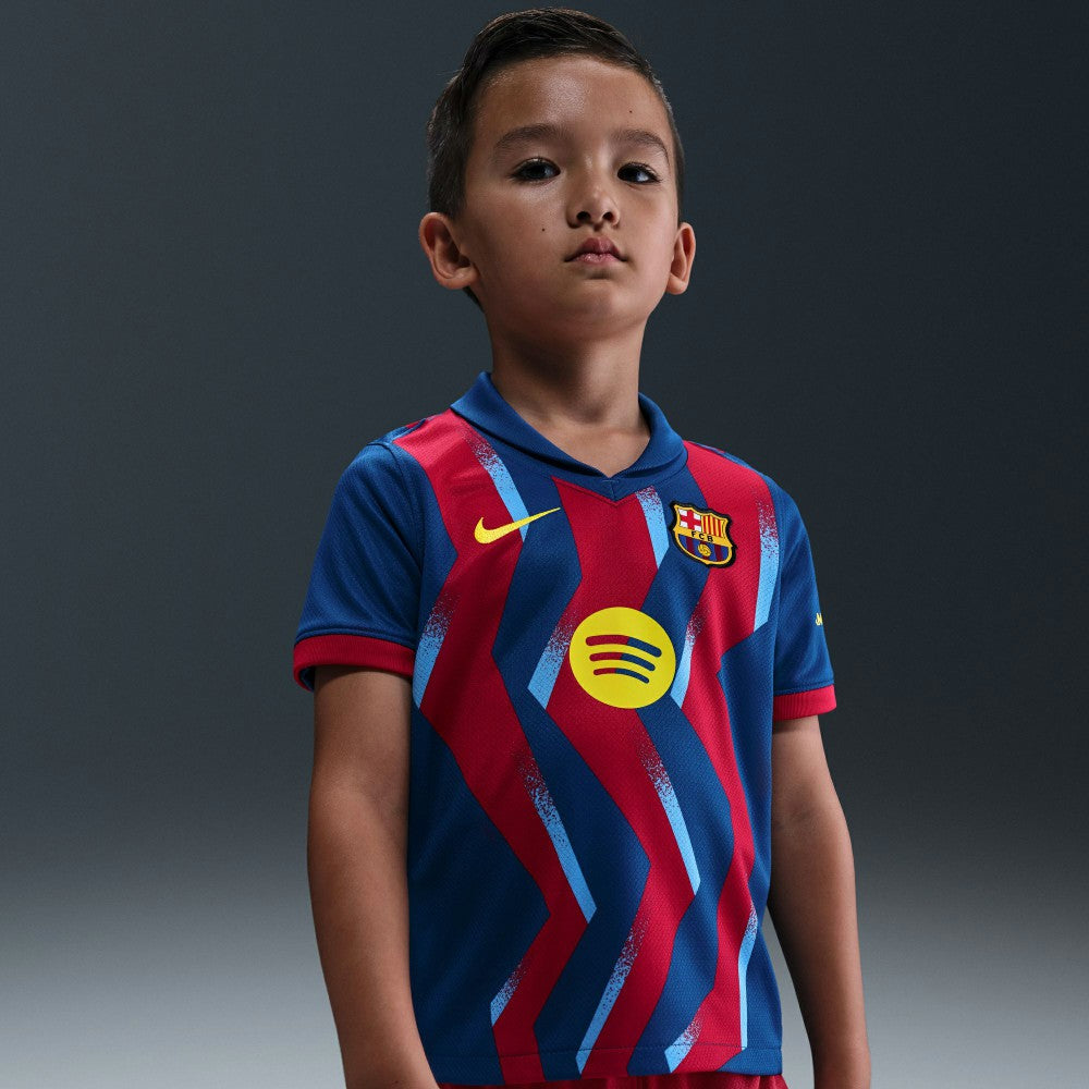 Nike - Barcelona Preschool 2025/26 Fourth Stadium Kit Set - Blue/Red