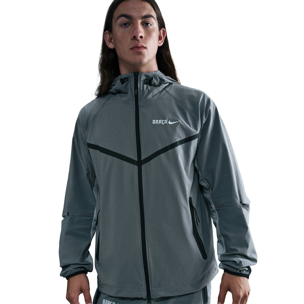 Nike - Barcelona Special Edition Full-Zip Woven Fleece Jacket - Gray