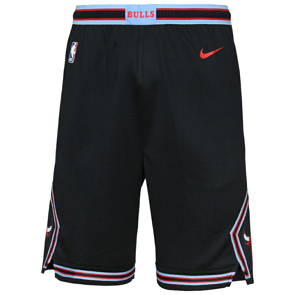 Nike Chicago Bulls Youth 2025/26 City Edition Swingman Performance Shorts Black