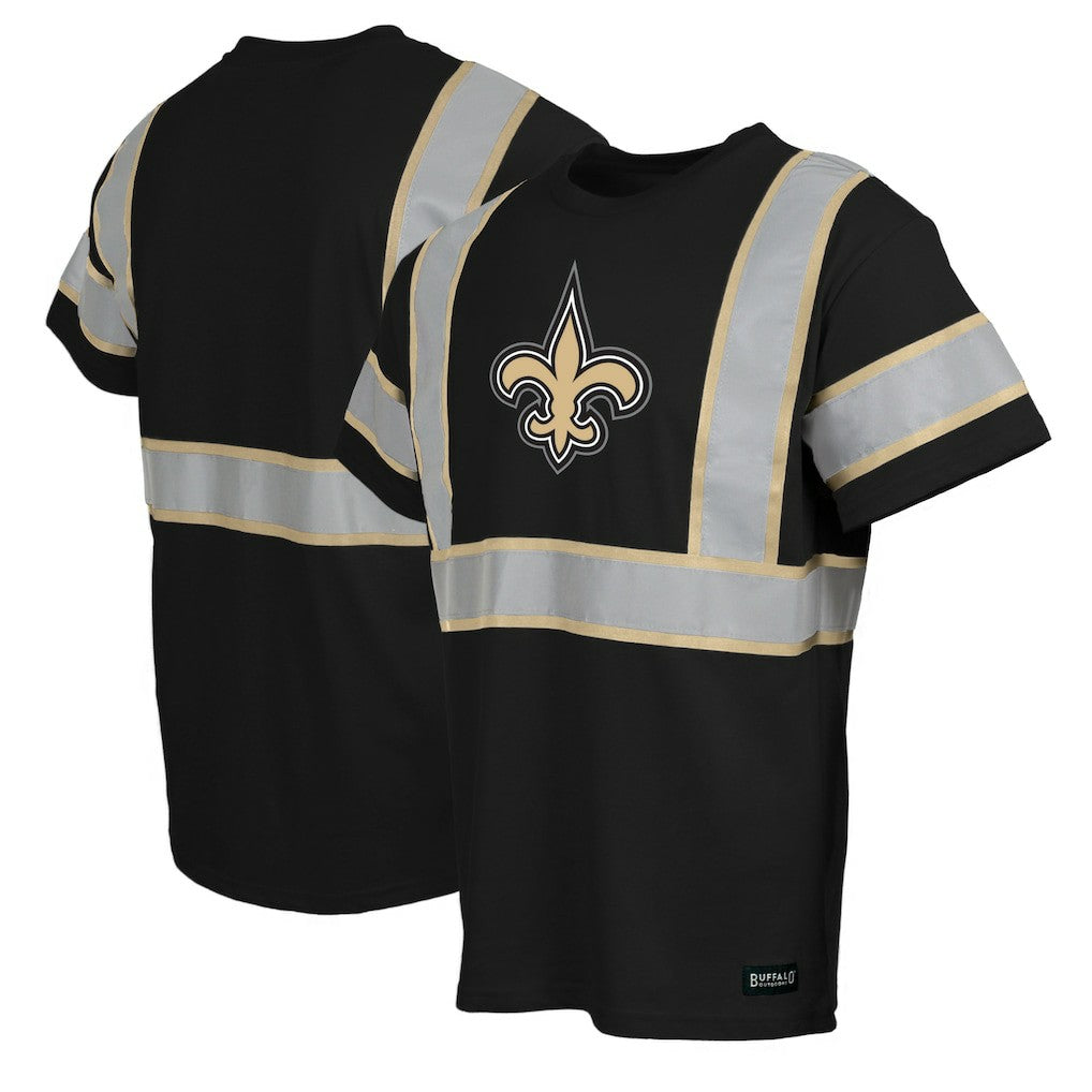New Orleans Saints Safety Heavyweight T-Shirt - Black - NFL