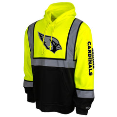 Arizona Cardinals High-Visibility Safety Hooded Sweatshirt - Yellow - NFL